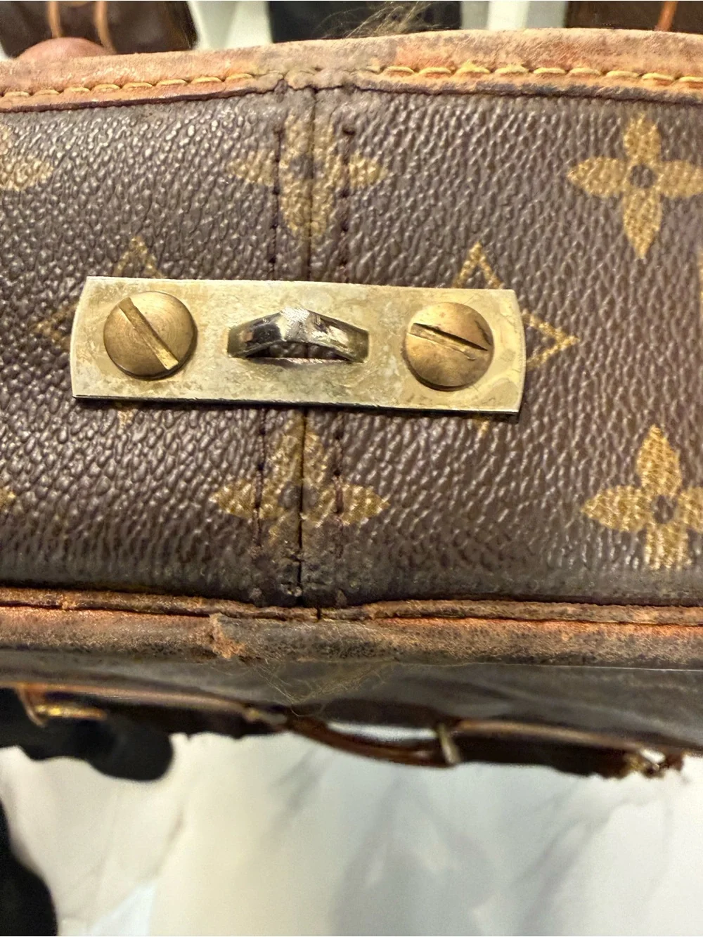Louis Vuitton Monogram Canvas Travel Garment Bag with Tan Trim